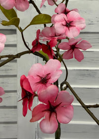 ITEM 10273 DKPK - 33.5" DARK PINK PEACH BLOSSOM SPRAY