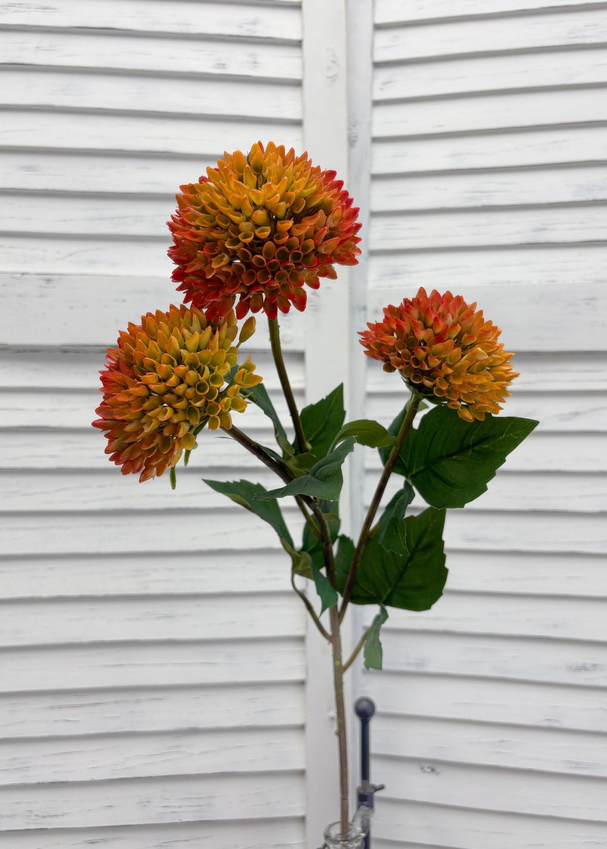 ITEM 10279 O - 30" ORANGE MUM SPRAY WITH 3 HEADS