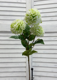 ITEM 10279 WGR - 30" WHITE GREEN MUM SPRAY WITH 3 HEADS
