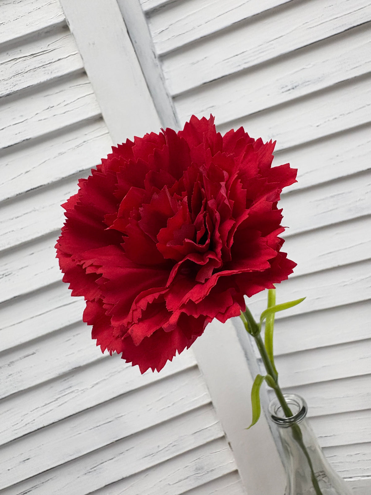 ITEM 10286 RED - 20.5" RED FRESH TOUCH SINGLE CARNATION STEM