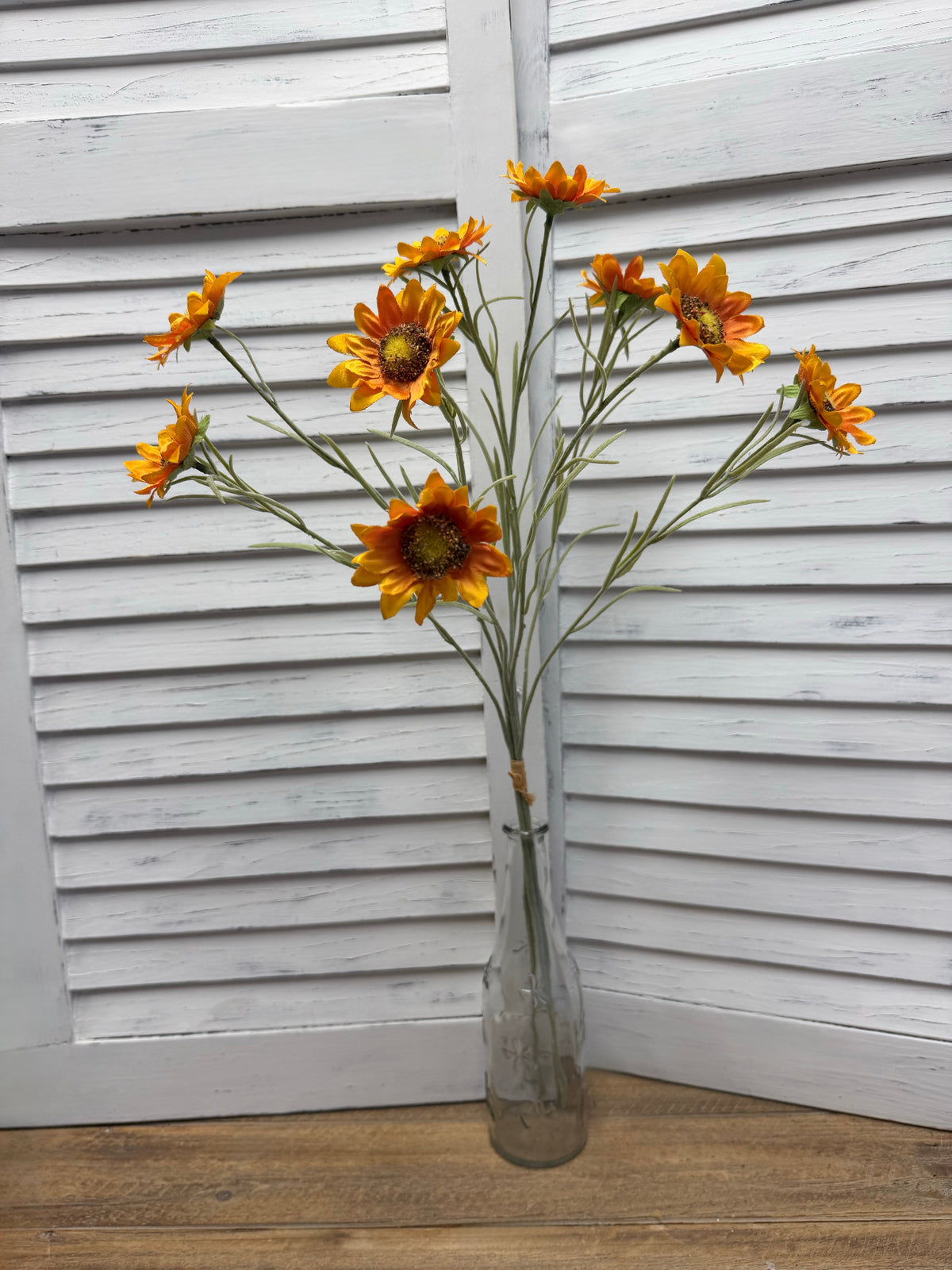 ITEM 10291 O - 25" ORANGE MINI SUNFLOWER BUNDLE WITH 3 STEMS