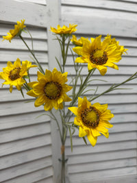 ITEM 10291 Y - 25" YELLOW MINI SUNFLOWER BUNDLE WITH 3 STEMS