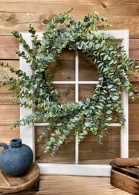 ITEM 11335 - 30" GREEN EUCALYPTUS WREATH