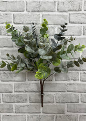 ITEM 11467 BLGR - 19" BLUE GREEN EUCALYPTUS BUSH