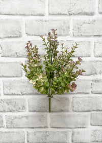 ITEM 11540  - 10" BURGUNDY GREEN EUCALYPTUS BUSH