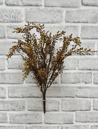 ITEM 11543 BRO - 18" BROWN ORANGE PEPPERBERRIES BUSH