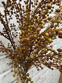 ITEM 11543 BRO - 18" BROWN ORANGE PEPPERBERRIES BUSH