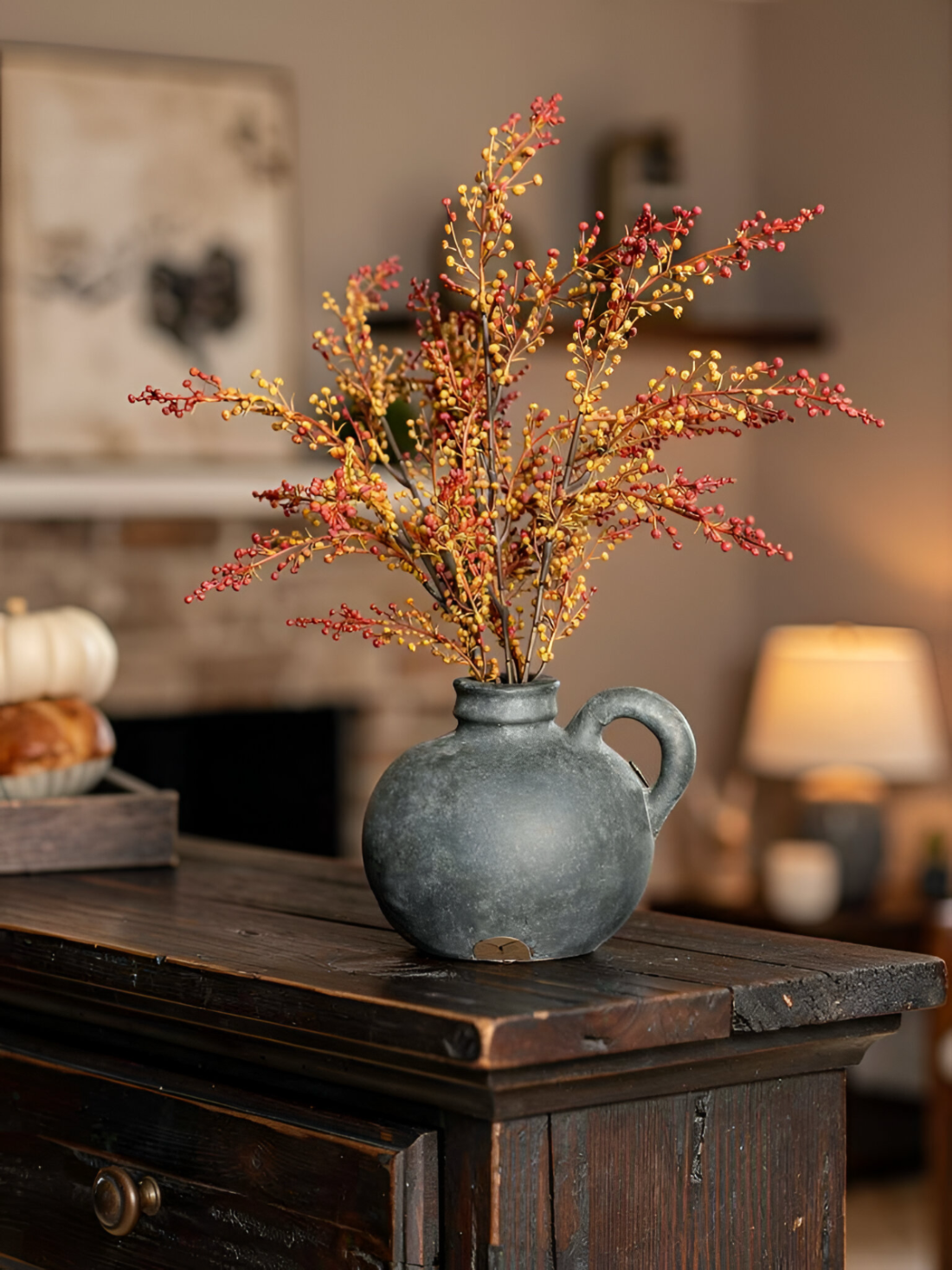 ITEM 11543 FALL  - 18" FALL PEPPERBERRIES BUSH