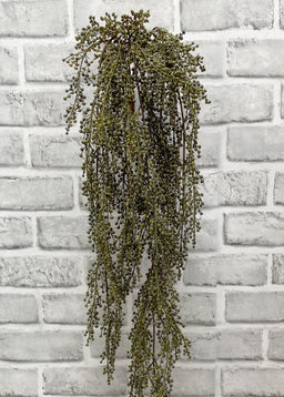 ITEM 11544 GR  - 31" GREEN PEPPERBERRIES HANGING VINE BUSH