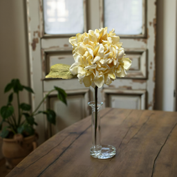 ITEM 11546 CM  - 14" CREAM DRIED LOOK HYDRANGEA STEM