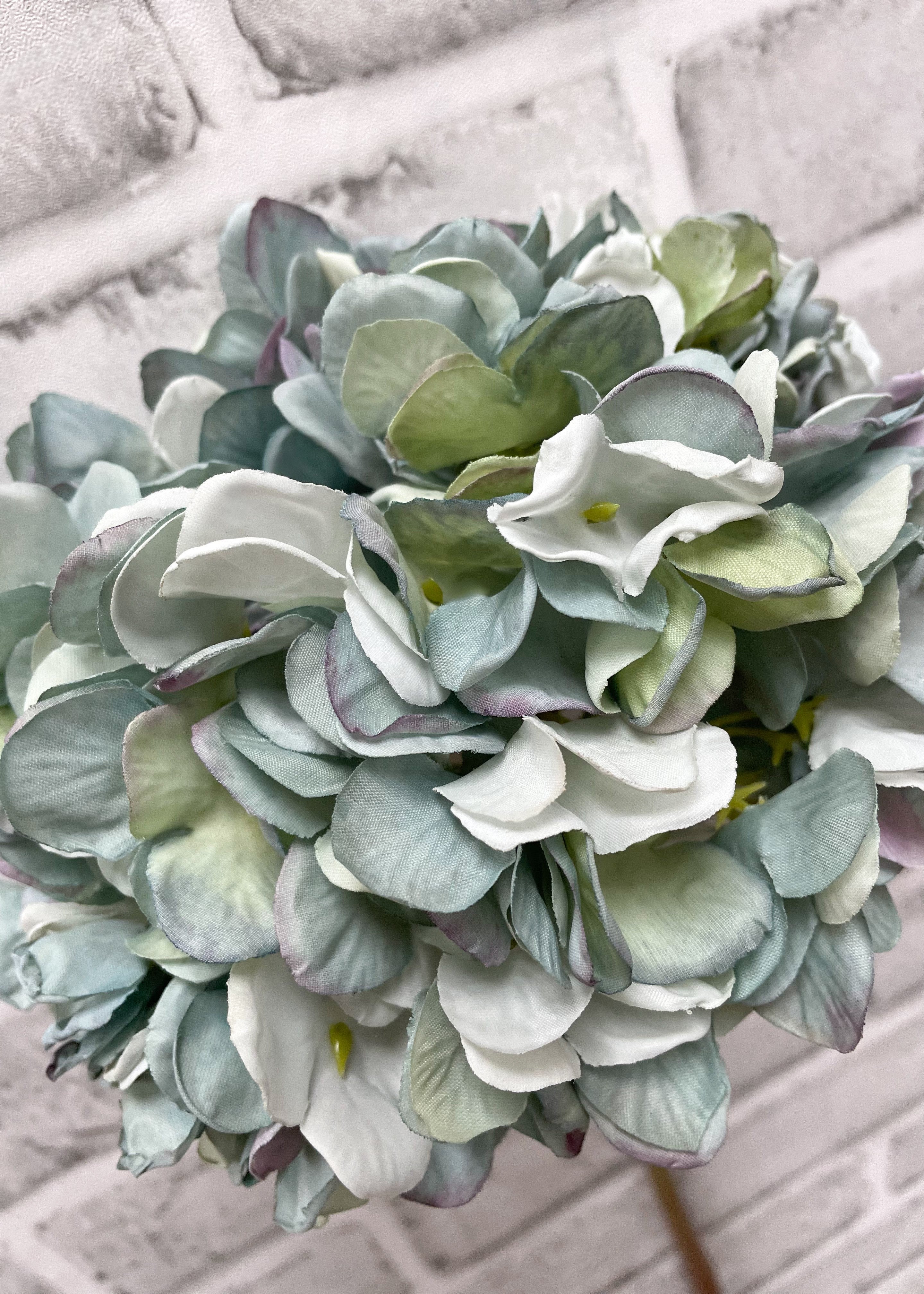 ITEM 11547 BL  - 23" BLUE DRIED LOOK HYDRANGEA STEM