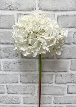 ITEM 11547 W  - 23" WHITE DRIED LOOK HYDRANGEA STEM