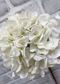 ITEM 11547 W  - 23" WHITE DRIED LOOK HYDRANGEA STEM