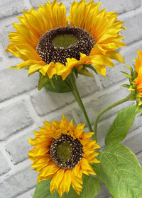 ITEM 11548  - 34" SUNFLOWER SPRAY WITH 3 HEADS