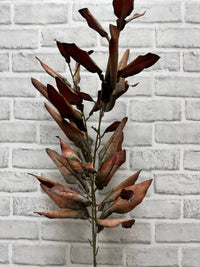 ITEM 11556 RUST - 38" RUST DRIED LOOK LEAVES SPRAY