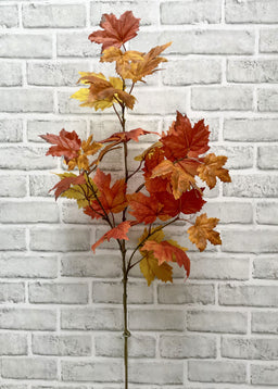 ITEM 11557 OYEL  - 37" YELLOW ORANGE MAPLE LEAF SPRAY