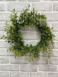 ITEM 11581 - 6.5" INSIDE DIM, 12" OUTSIDE DIM GOLDEN EUONYMUS CANDLE RING