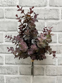 ITEM 11595 BUR - 13" BURGUNDY EUCALYPTUS BUNDLE WITH 3 STEMS