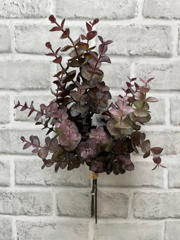 ITEM 11595 BUR - 13" BURGUNDY EUCALYPTUS BUNDLE WITH 3 STEMS