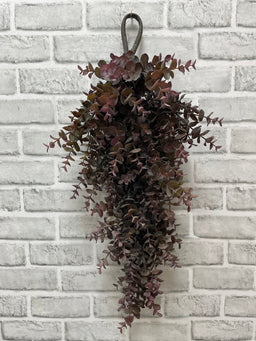 ITEM 11597 BUR - 24" BURGUNDY EUCALYPTUS TEAR DROP