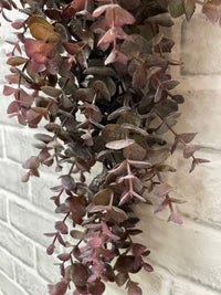 ITEM 11597 BUR - 24" BURGUNDY EUCALYPTUS TEAR DROP