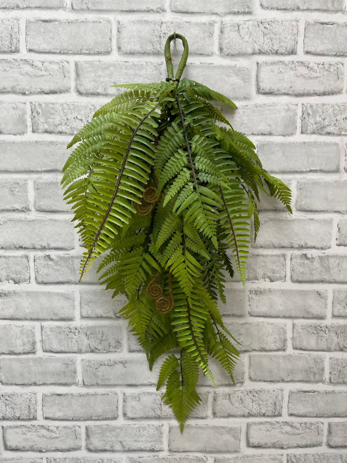 ITEM 11628 - 24" FRESH TOUCH LACY FERN & BOSTON SWORD FERN MIXED TEAR DROP
