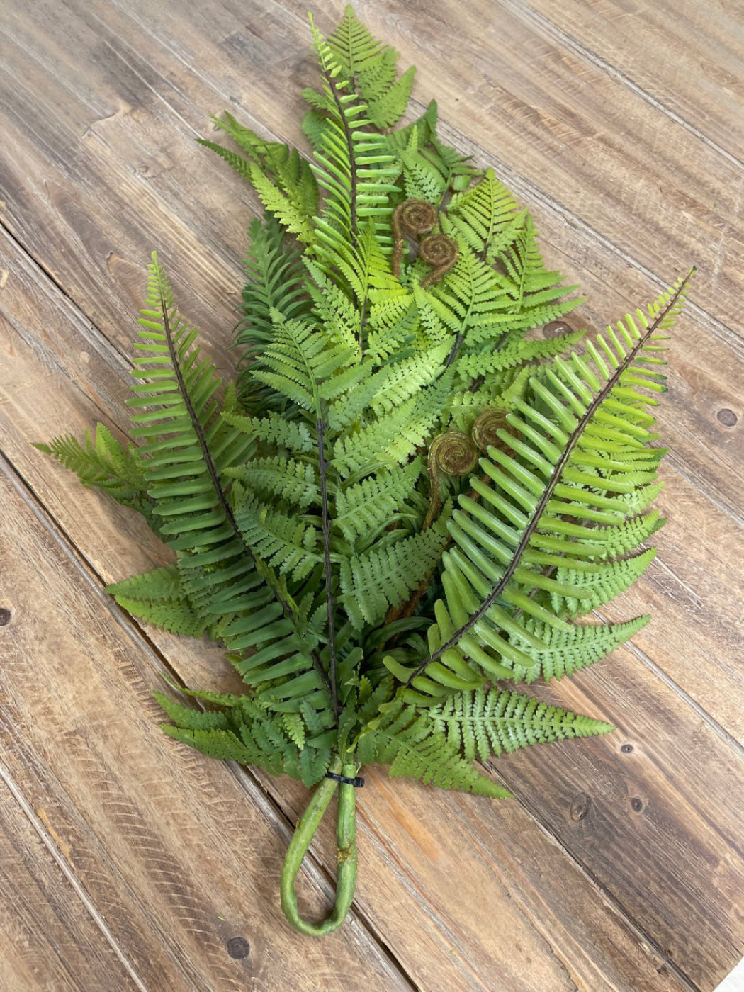 ITEM 11628 - 24" FRESH TOUCH LACY FERN & BOSTON SWORD FERN MIXED TEAR DROP
