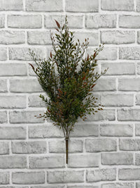 ITEM 11640 BURGR - 22" BURGUNDY GREEN SMILAX MIX BUSH