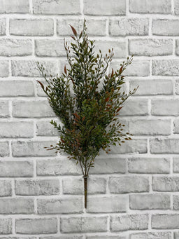 ITEM 11640 BURGR - 22" BURGUNDY GREEN SMILAX MIX BUSH