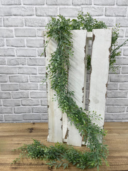 ITEM 11642 GR - 72" GREEN SMILAX MIX GARLAND