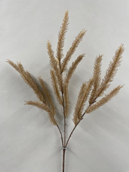 ITEM 11687 BROWN - 26" FALL BROWN FLOCKED DOG TAIL SPRAY