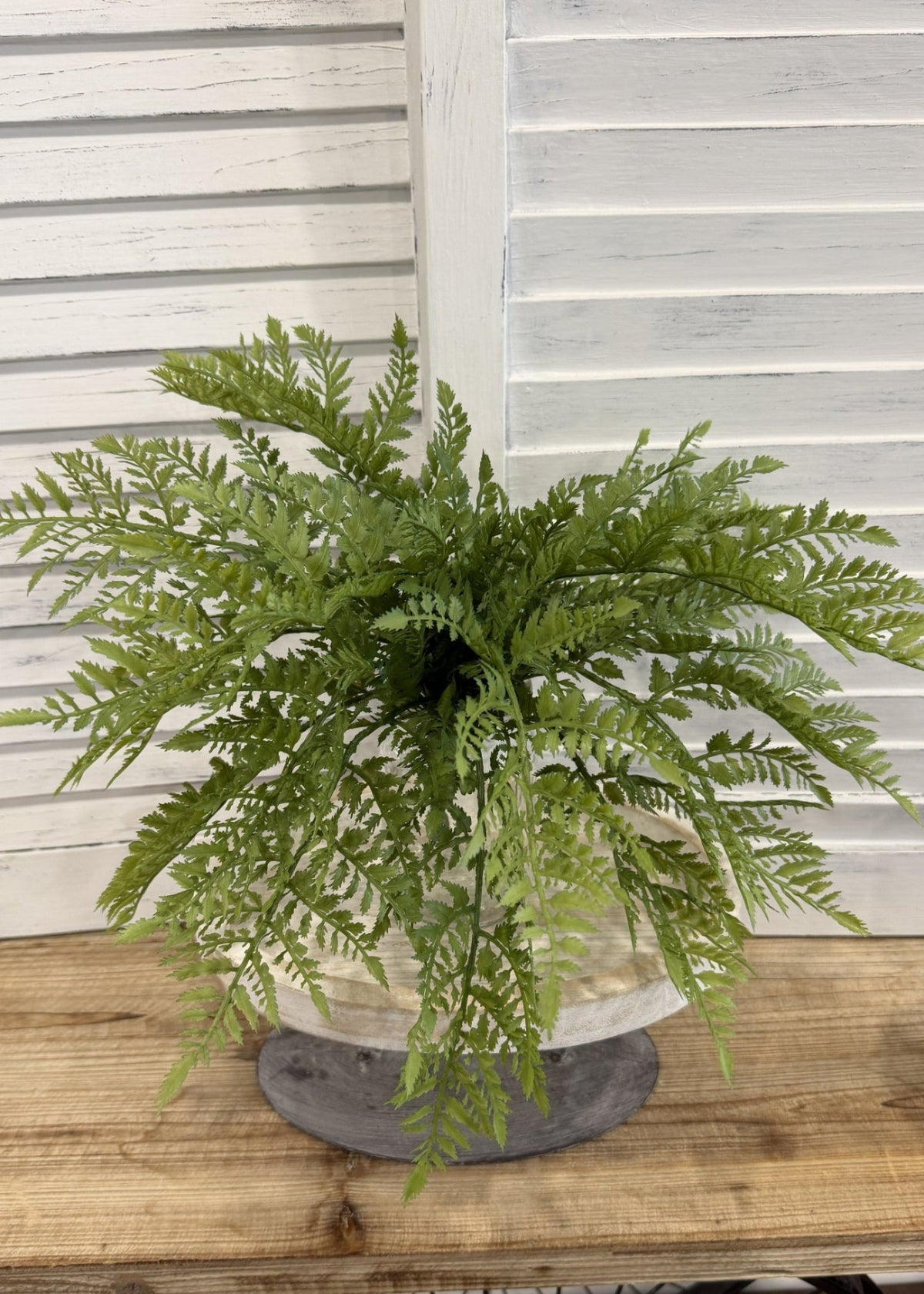 ITEM 11713 - 16" UV PROTECTED LEATHER FERN BUSH