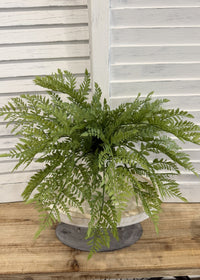 ITEM 11713 - 16" UV PROTECTED LEATHER FERN BUSH