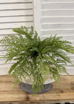 ITEM 11713 - 16" UV PROTECTED LEATHER FERN BUSH