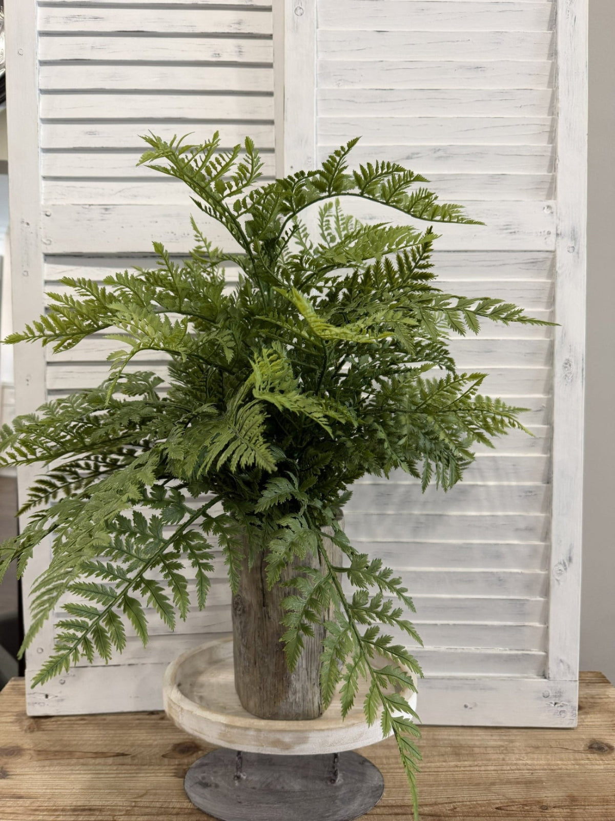 ITEM 11714 - 28.5" UV PROTECTED LEATHER FERN BUSH