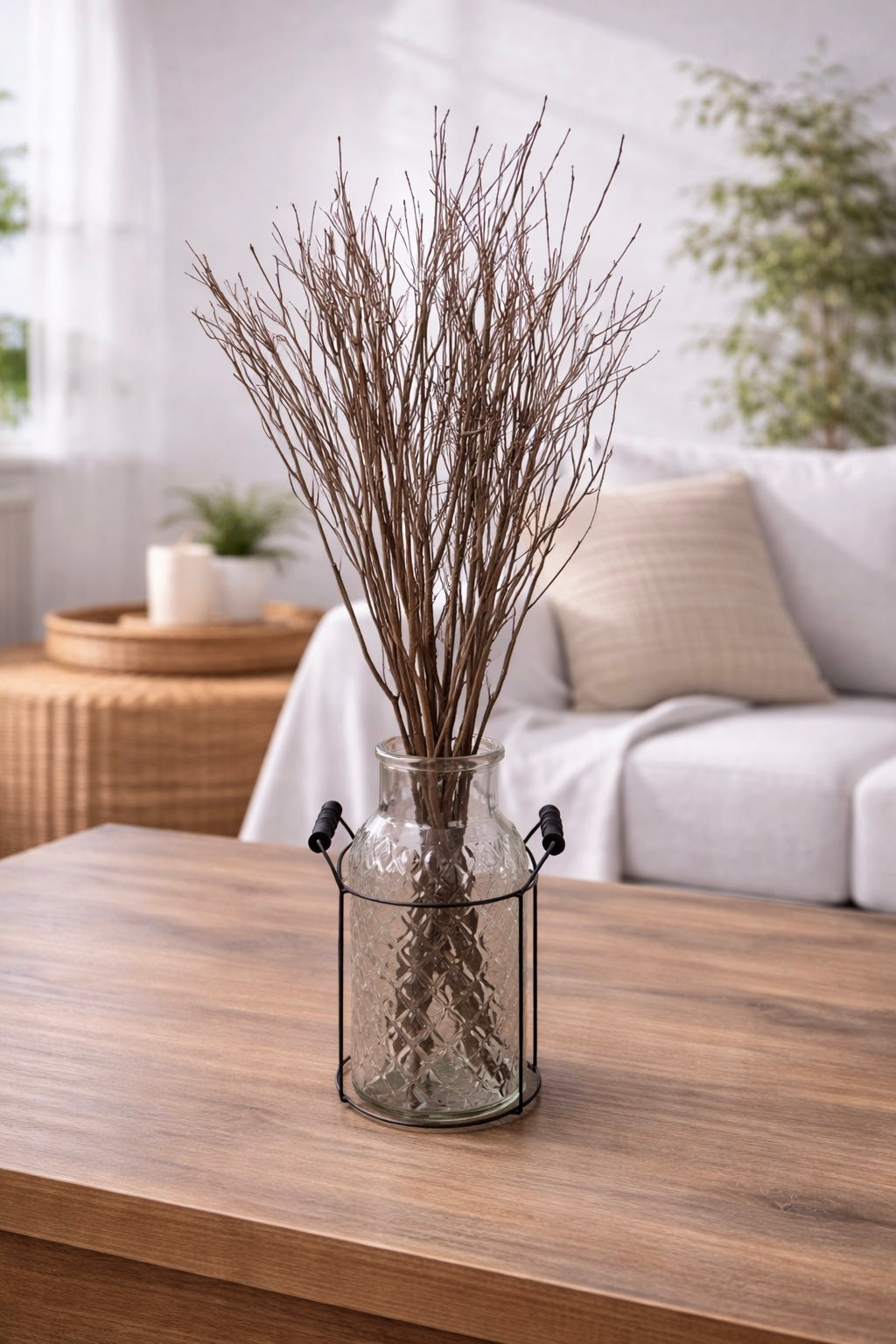 ITEM 1800 NAT - 3 FOOT NATURAL JAY BRANCHES IN A BUNDLE - APPROX 5 STEMS