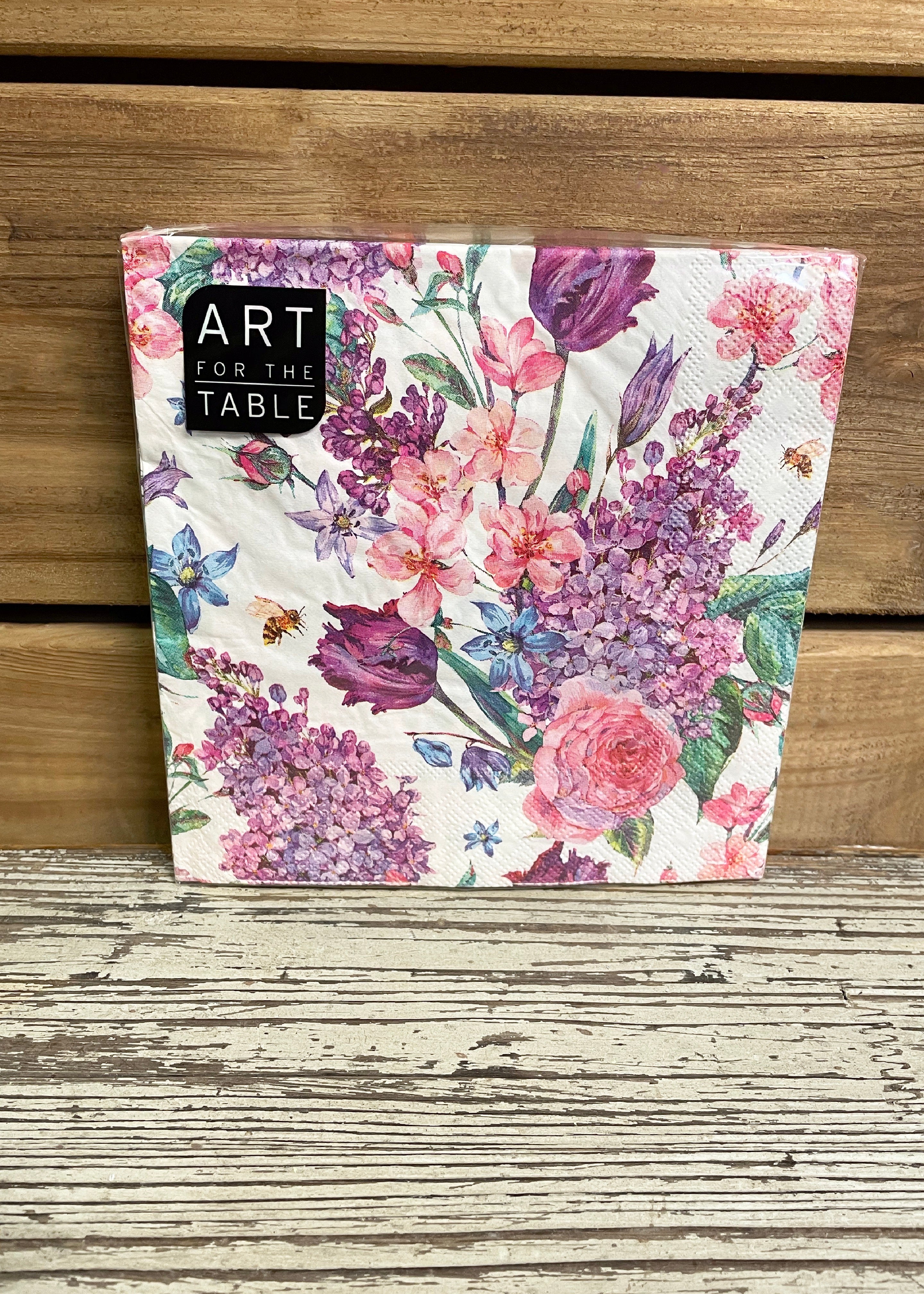 ITEM 45365 - 13"X13" MIXED FLORAL GARDEN 2 PLY NAPKIN - 20 NAPKINS PER PACKAGE