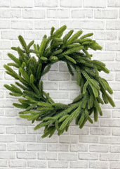 ITEM 81643 - 26” FRESH TOUCH GREEN SPRUCE WREATH