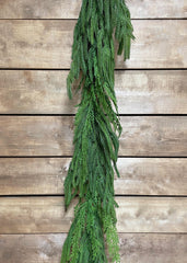ITEM 81653 - 72" FRESH TOUCH NORFOLK PINE AND SEQUOIA CYPRESS GARLAND