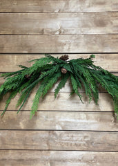 ITEM 81654 - 60" FRESH TOUCH NORFOLK PINE AND SEQUOIA CYPRESS SWAG