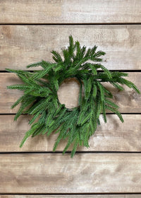 ITEM 81655 - 4.5" INSIDE DIM, 10" OUTSIDE DIM FRESH TOUCH NORFOLK PINE CANDLE RING