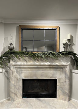 ITEM 81701 - 110" FRESH TOUCH DARK GREEN SEQUOIA CYPRESS BANISTER GARLAND