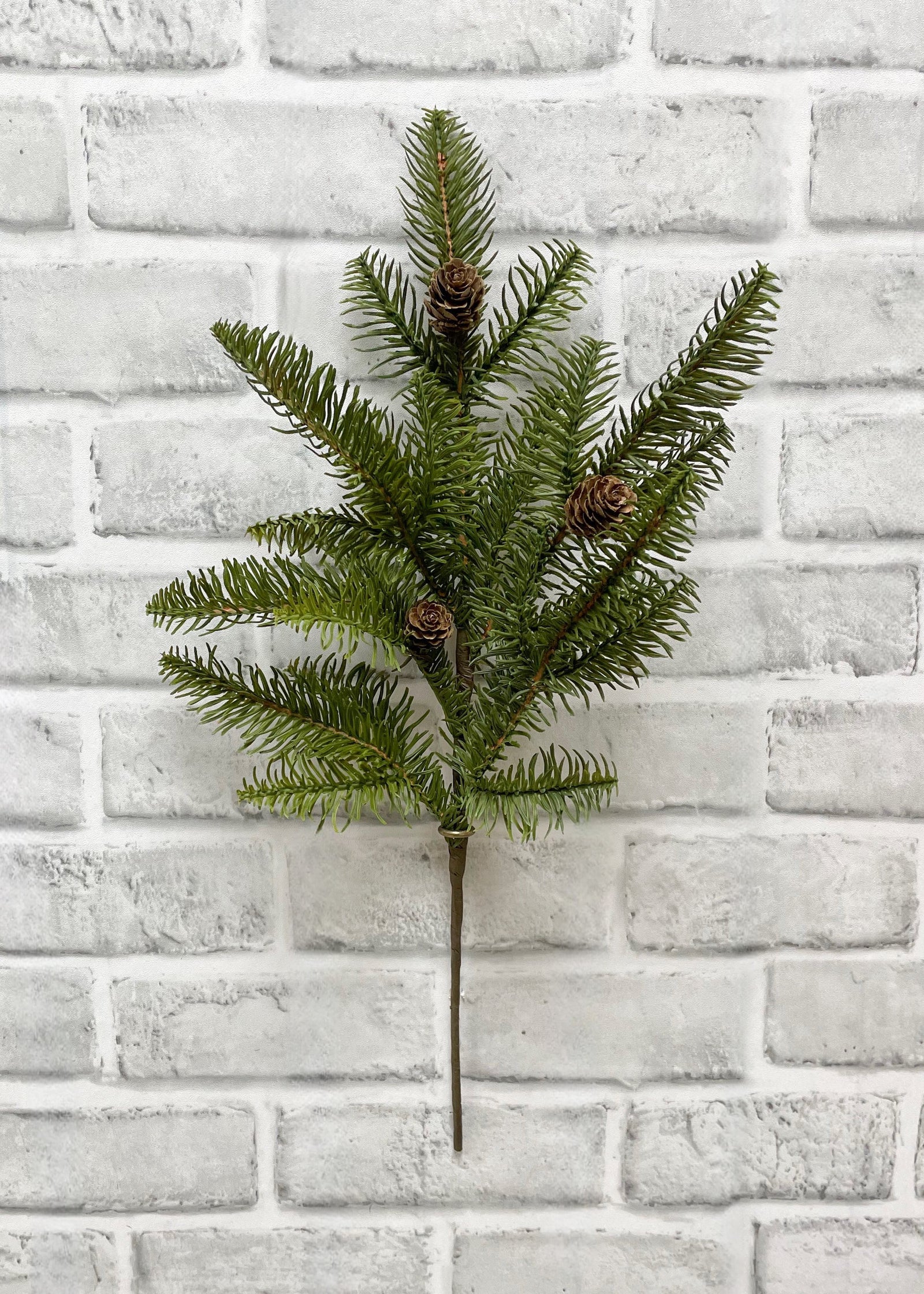 ITEM 81870  - 18" FRESH TOUCH BALSAM FIR SPRAY WITH NATURAL PINE CONES