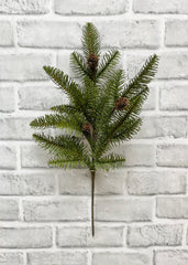 ITEM 81870  - 18" FRESH TOUCH BALSAM FIR SPRAY WITH NATURAL PINE CONES