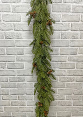 ITEM 81874  - 60" FRESH TOUCH BALSAM FIR GARLAND WITH NATURAL PINE CONES