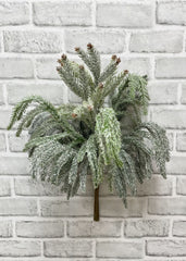 ITEM 81959  - 20" FRESH TOUCH SNOWY NORFOLK PINE BUNDLE - 4 PIECES PER BUNDLE