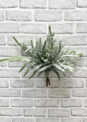 ITEM 81962  - 12" SNOWY NORFOLK PINE BUNDLE - 5 STEMS PER BUNDLE