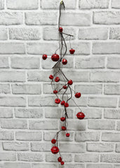 ITEM 81977 MATTR  - 31" MATT RED JINGLE BELL GARLAND