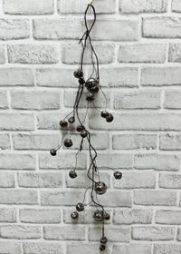 ITEM 81977 PEWTER  - 31" MATT PEWTER JINGLE BELL GARLAND