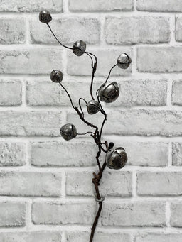 ITEM 81978 PEWTER - 20" PEWTER BELL SPRAY